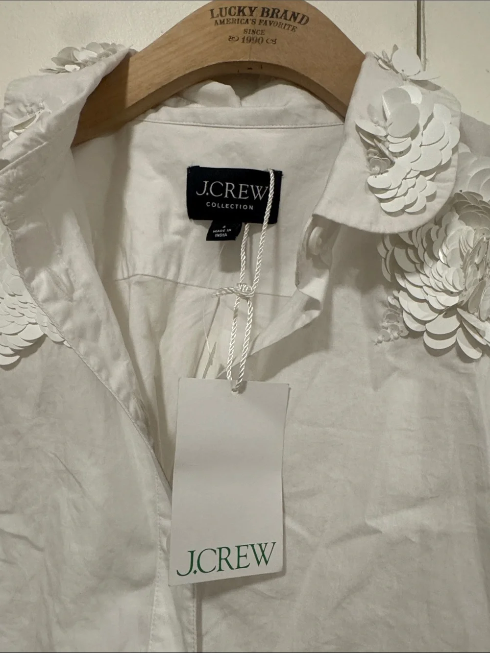 J. Crew crisp white